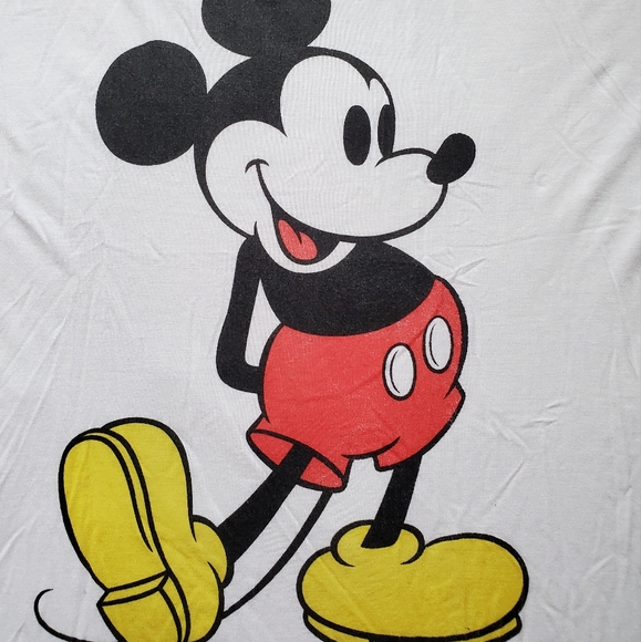 Ladies Disney Mickey Mouse Ringer Tee. XL. - Picture 2 of 7